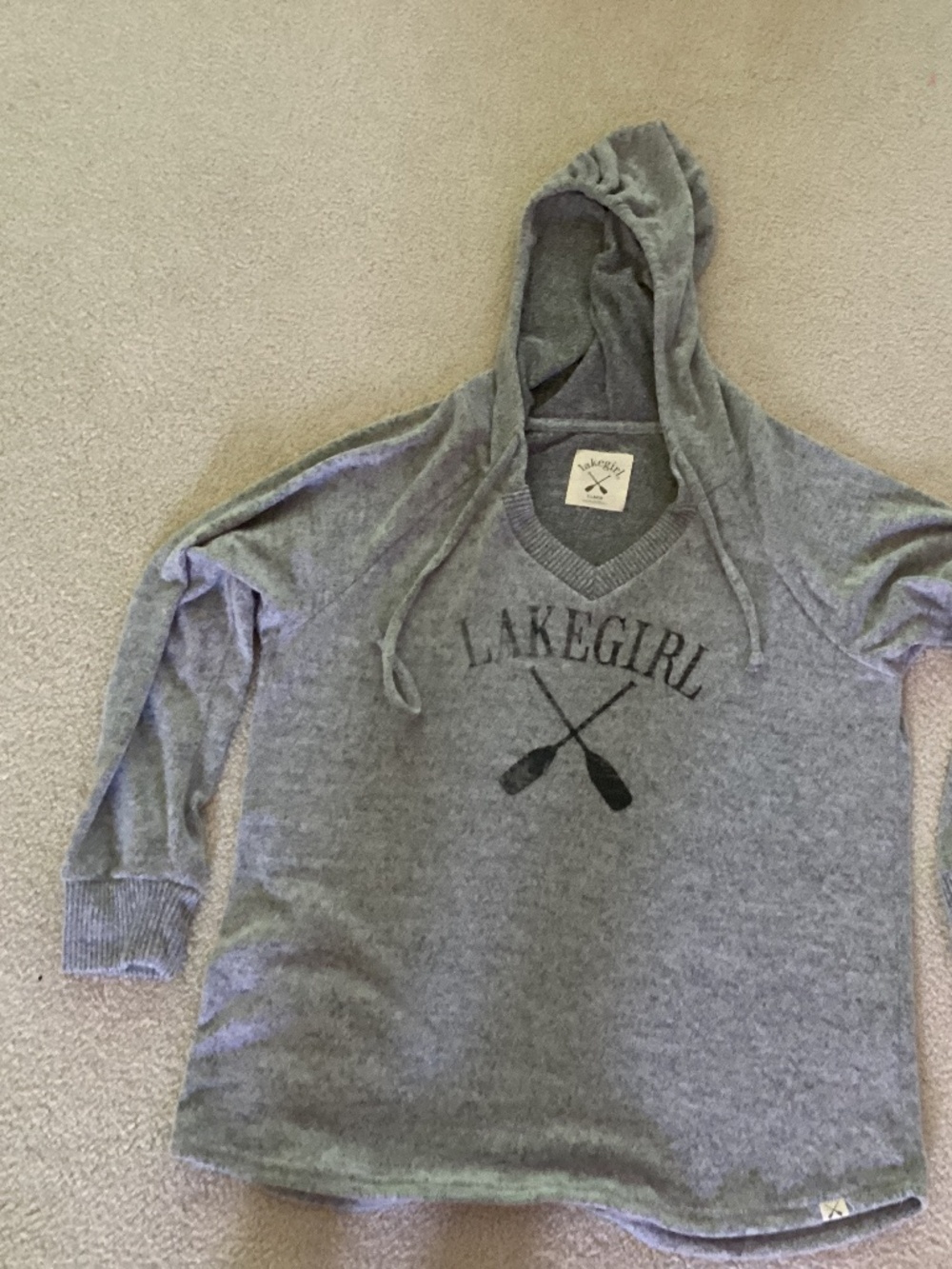 Lakegirl soft grey sweatshirt xl